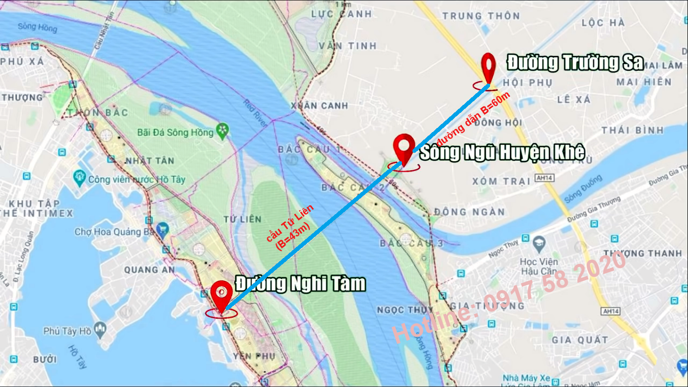 Cây cầu Tứ Liên bao giờ xây dựng?