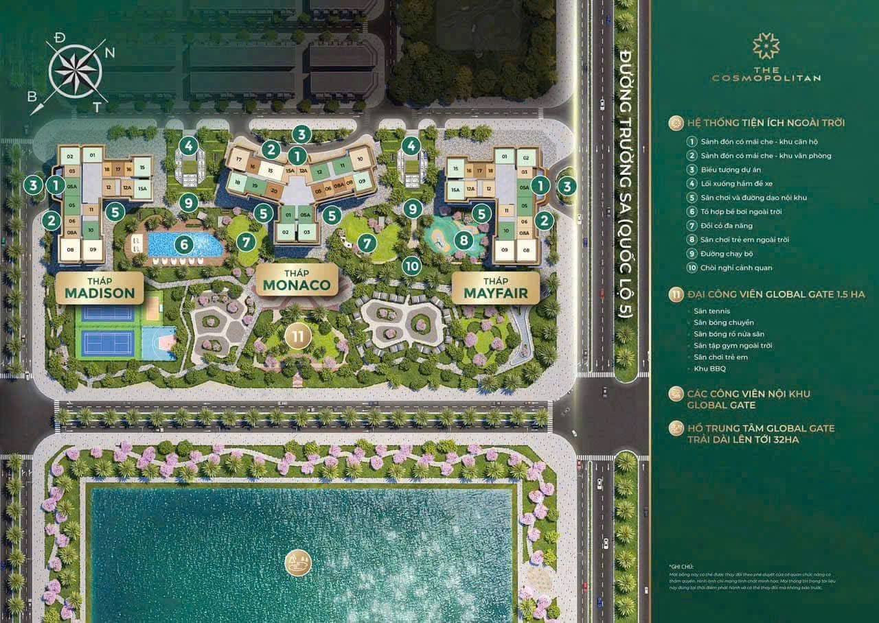 Tiện ích tiêu chuẩn "Global Residences"